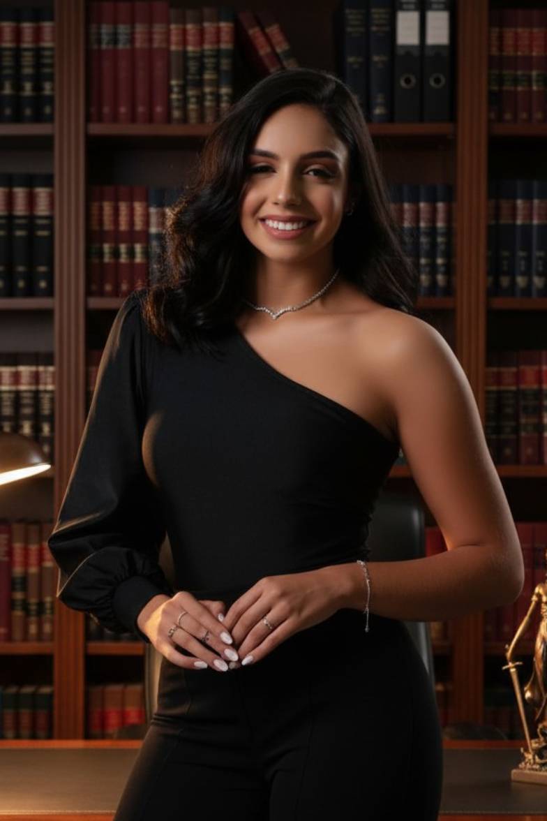 Beatriz Ferreira em retrato profissional