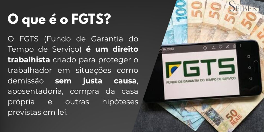 Imagem explicativa sobre FGTS. 